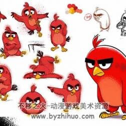 Angry Birds 憤怒的小鳥 原畫設(shè)定+線稿 175P