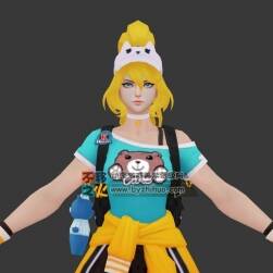 王者榮耀 花木蘭[青春決賽季] 3D模型