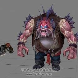 大副寬顎魚人模型 怪物/boss