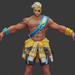 王者榮耀 夏侯惇[乘風破浪] 3D模型