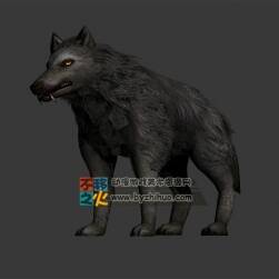 wolf 長(zhǎng)著獠牙的黑狼 Max模型