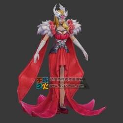 王者榮耀 臺服版 武則天 [薔薇女王]盧蜜亞 3D模型