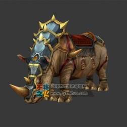 坐騎犀牛 MAX模型