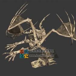 雙翼飛龍骨骸 Max模型