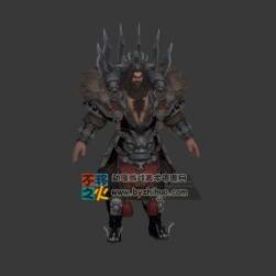 古裝部落首領(lǐng)大胡子壯漢模型