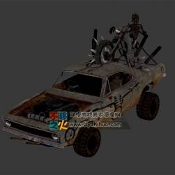 次世代骷髏摩托轎車模型