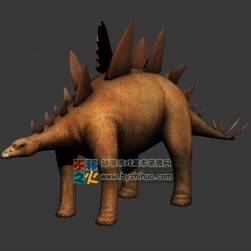 劍龍類 恐龍 Max模型