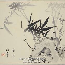 日系國(guó)畫素材 日式花鳥山石明治初期南畫壇 60P