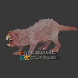 生化鼴鼠沒毛的怪物模型