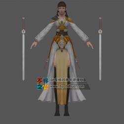 古裝 少女  女俠模型