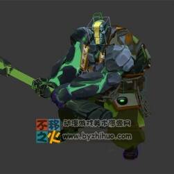 妖怪巖石巨人模型