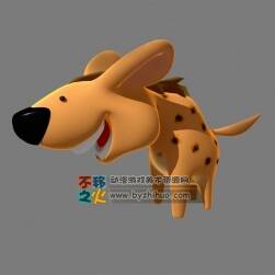 Hyena 可愛的小鬣狗模型