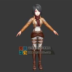 士兵 三笠 美少女 模型