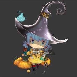 可愛 少女 蘿莉  幼女 魔法 模型