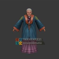 老太太 老婦人 白發(fā)奶奶模型