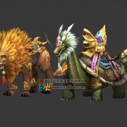 神獸坐騎合集 Max模型