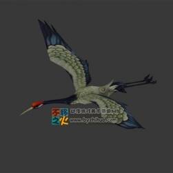 丹頂仙鶴 Max模型 三邊面