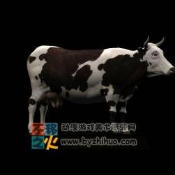 COW 奶牛 高模 3D模型下載
