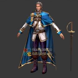 壯漢 中年 劍客模型