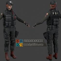 次世代美國FBI女警察模型