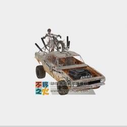 The Demented Chariot 死亡骷髏飛車3D模型