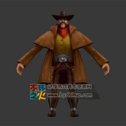 西部 牛仔 騎士 模型