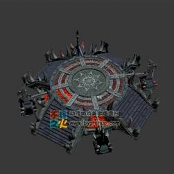 熔巖祭臺(tái)模型