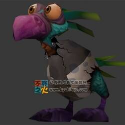 魔獸世界 WOW babyhawkstrider 寵物小鳥模型