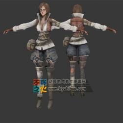 歐洲 美女 海盜模型