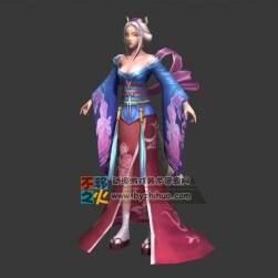 白發(fā) 狐妖 美女 和服少女模型