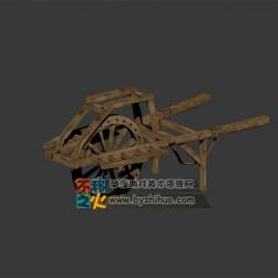 木制的獨(dú)輪車模型