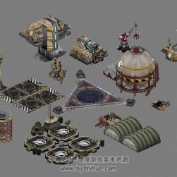 【命令與征服】科幻3D游戲模型 建筑模型合集