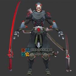 鬼面具忍者刺客戰(zhàn)士模型