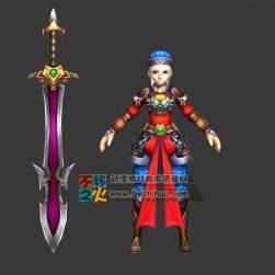 卡通 劍士 戰(zhàn)士模型