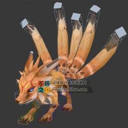 小萌物 五尾狐 Max模型