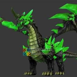雙翼晶石惡龍 Max模型