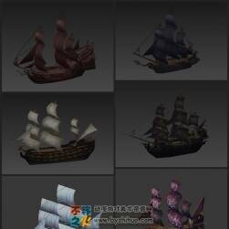 海上船合集 Max模型