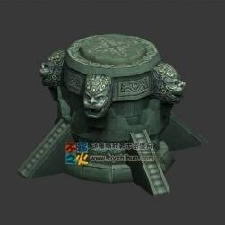 神獸石臺(tái)模型