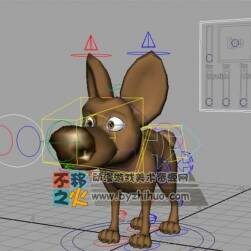 卡通狗 maya模型 帶綁定