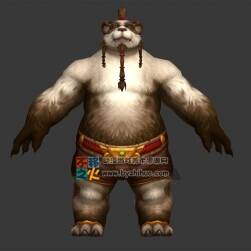 男性熊貓人 Max模型