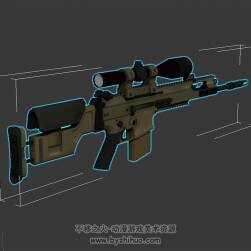 scar-20 狙擊步槍 游戲模型