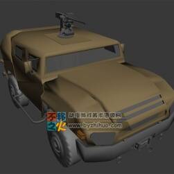 有機關槍的吉普車 Max模型