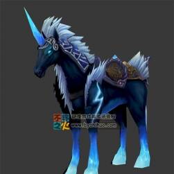 冰雪獨(dú)角獸坐騎 Max模型