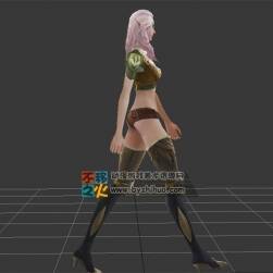 妖精 男女 走路 模型