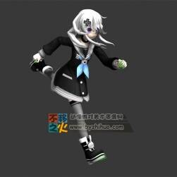 白發(fā) 美少女 二次元  制服 模型