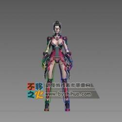 黑發(fā) 單馬尾 美女性感 戰(zhàn)士 模型