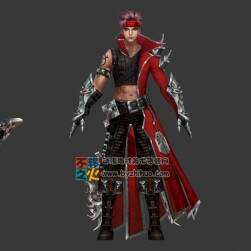 帥氣男模型 帶蒙皮綁定