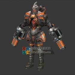 未來 科技 熔巖機(jī)器人 戰(zhàn)士模型