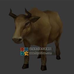 家畜 黃牛 Max模型