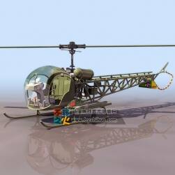 MINI救援飛行機 3DS模型